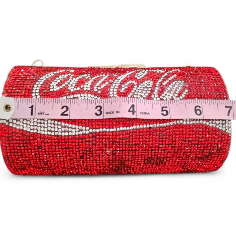 Coca-Cola Can Rhinestone-Encrusted Sparkly Handbag/Clutch - Picture 8 of 16
